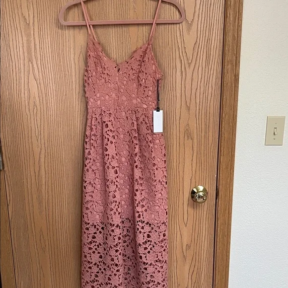 Astr | Dresses | Astr Lace Midi Dress In Rose | Poshmark Astr | Dresses | Astr Lace Midi Dress In Rose | Poshmark